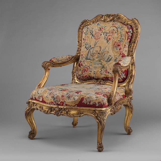 Fauteuil Louis XV - Nicolas Quinibert Foliot d'après Pierre Contant d'Ivry