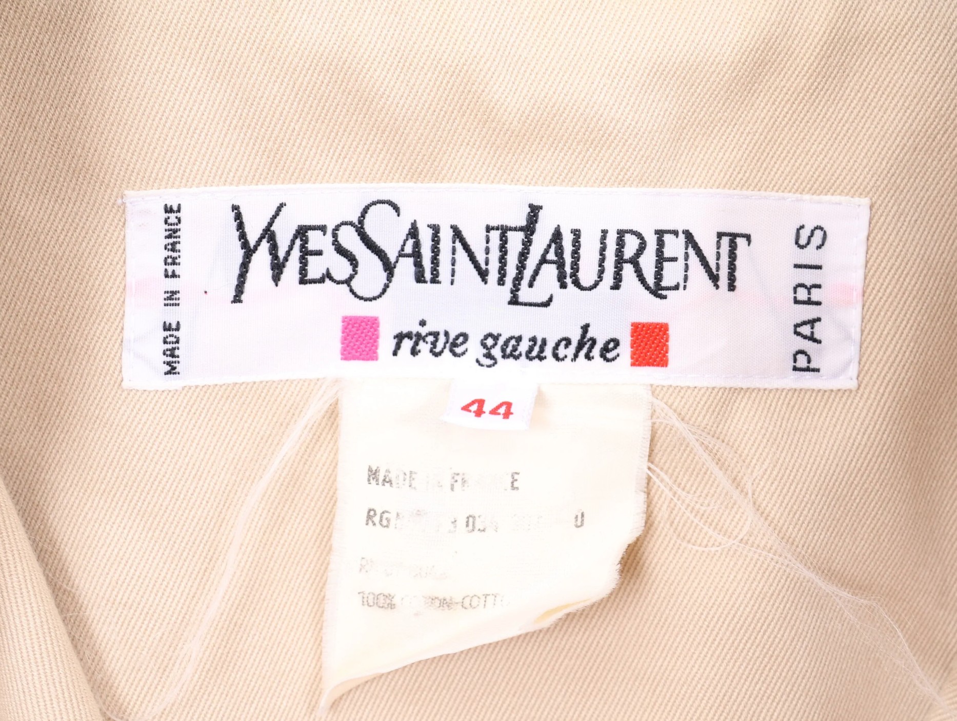 Etiquette YSL Rive Gauche