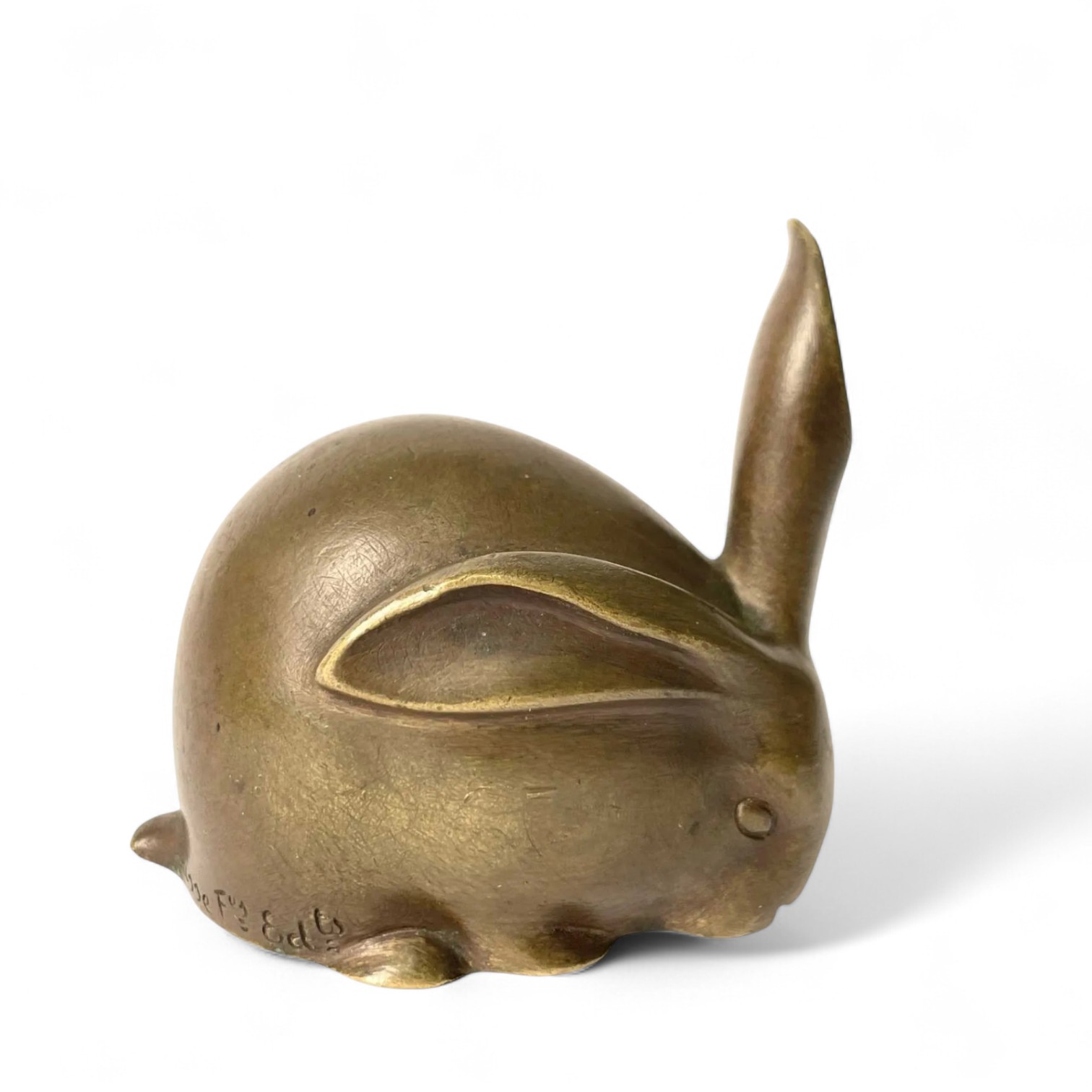 Lapin en bronze Sandoz