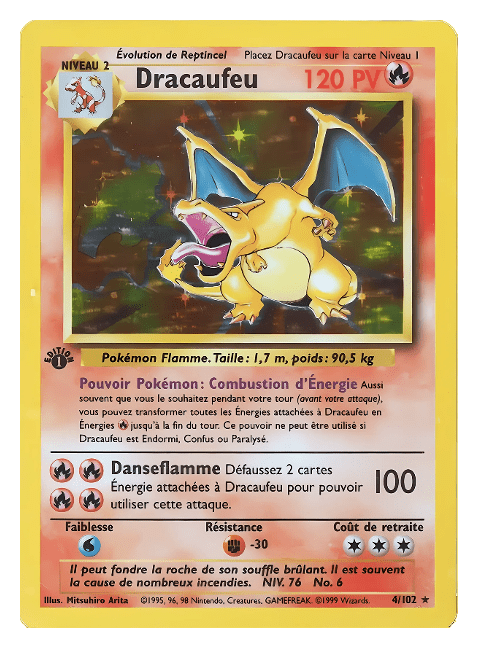 Dracaufeu set de base Pokémon