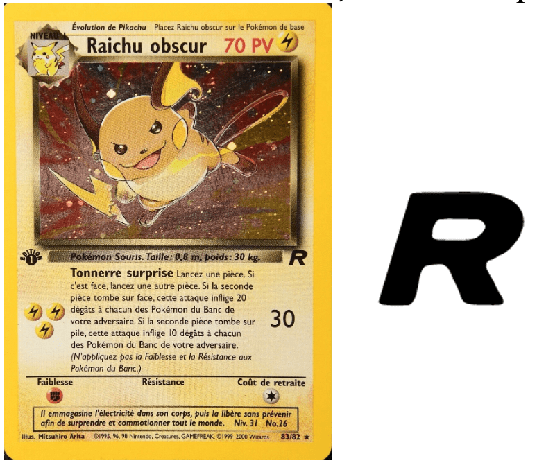 Carte Raichu Obscur