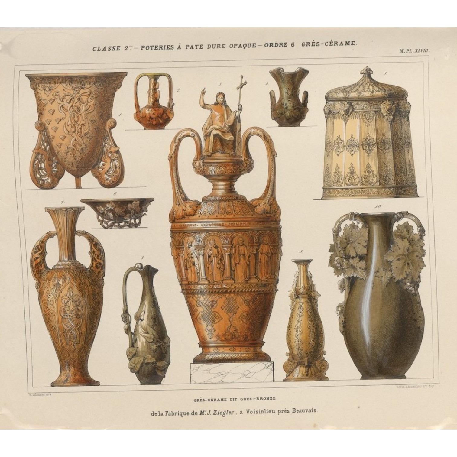 Jules Ziegler - vases en grès