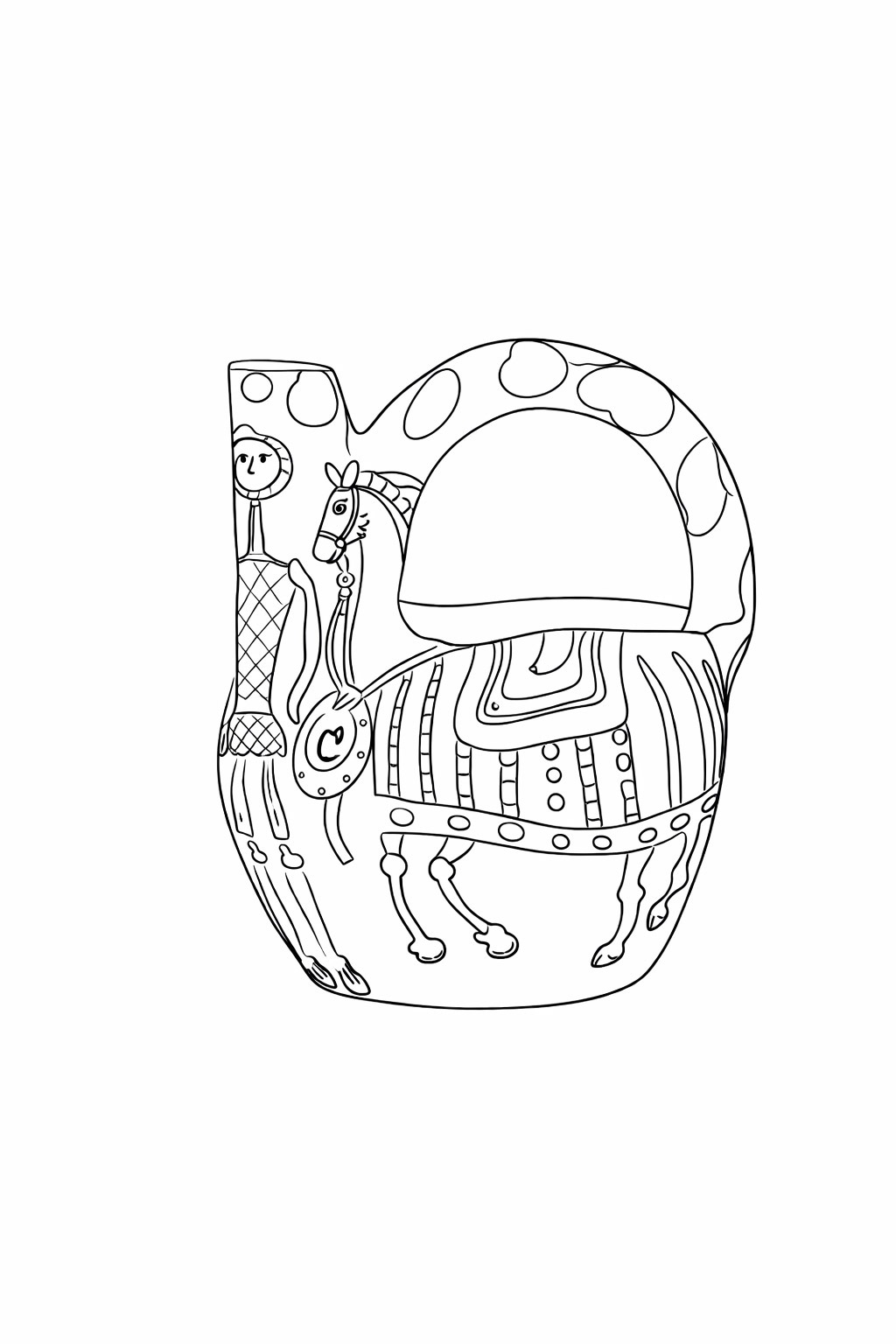 Pichet Cavalier et cheval de Pablo Picasso