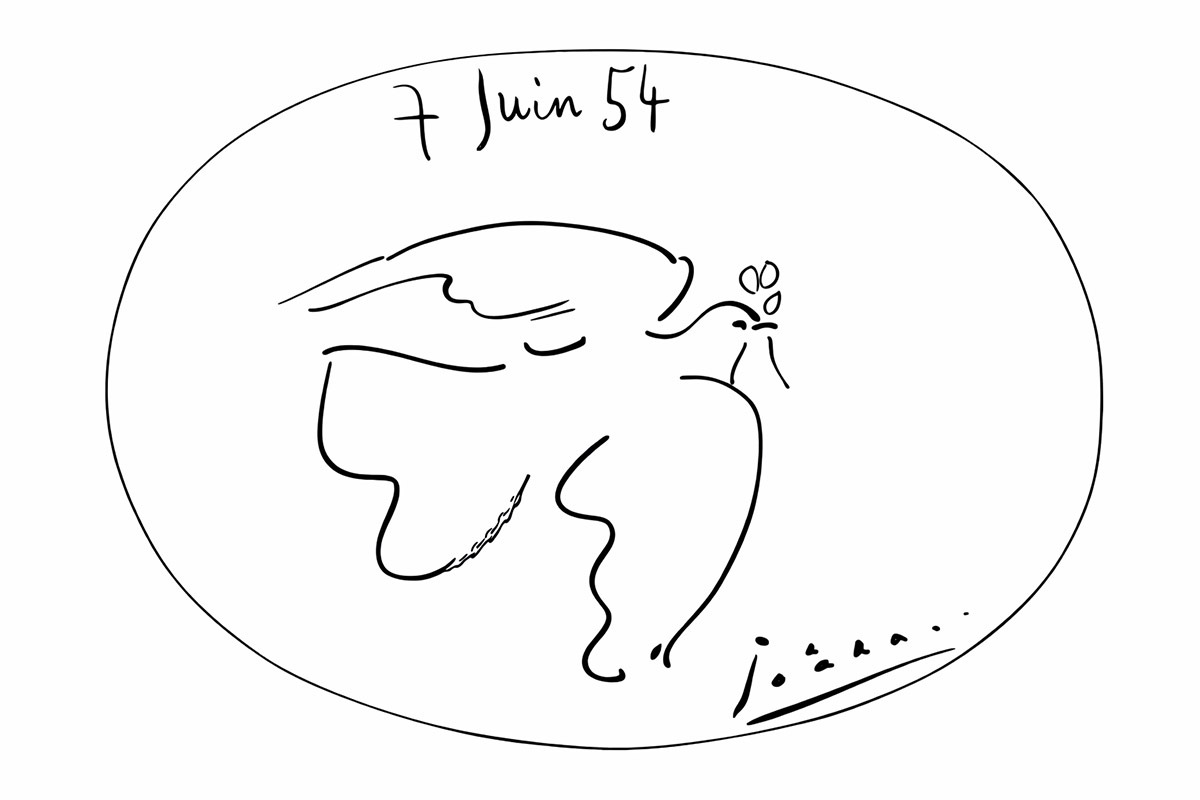 Plat Colombe de la Paix de Pablo Picasso