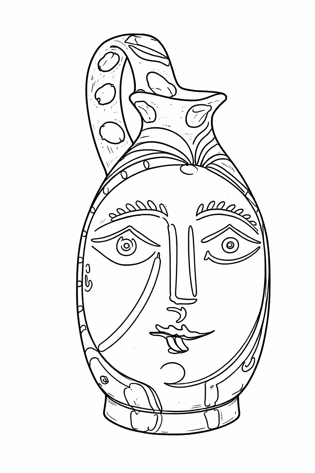 Pichet La Femme de l’Homme Barbu de Pablo Picasso