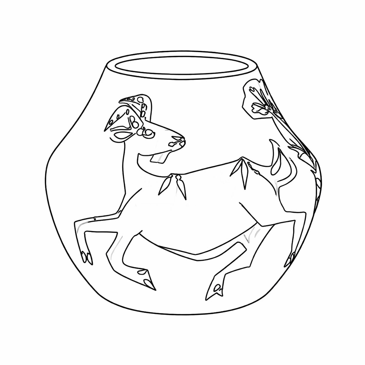 Vase aux chèvres Picasso