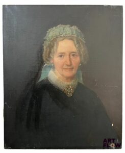 Alphonse Colas (1818-1887), Portrait de femme, 1881, huile sur toile, signée et datée, 66 x 54.5 cm