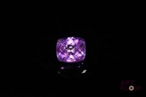 Améthyste coussin fantaisie. Non chauffée. 1.97 ct. 7.7mm x 6.8mm