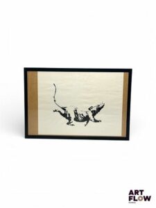 BANKSY (d'après) Rat Impression sur papier 38 x 51 cm