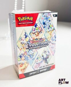 Bundle Pokemon scellée : lot de 6 boosters Série du bloc Ecarlate et violet : Evolutions prismatiques (EV8.5) En français