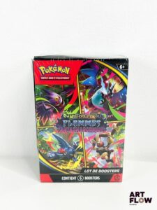 Bundle Pokemon scellée : lot de 6 boosters Série du bloc Mega Evolution : Flammes fantasmagoriques (ME02) En français Micro trous sur le scellage (voir photos)