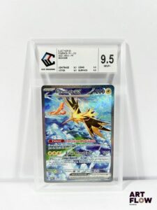 Carte Pokémon gradée Electhor EX 202/165 - Alternative - CCC 9,5. Série Écarlate&Violet : 151 (EV3.5). Carte en état Neuf + (CCC 9,5), en français.