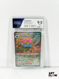 Carte Pokémon gradée Florizarre 198/165 - Alternative - SGS 9,5. Série Écarlate&Violet : 151 (EV3.5). Carte en état Neuf (SGS 9,5), en français.
