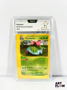 Carte Pokémon gradée Florizarre 68/165 - Rare - PCA 8. Série Expedition, du bloc Wizards. Carte en état Excellent / Proche du Neuf (PCA 8), en français.