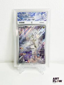 Carte Pokémon Reshiram de N 167/159 - AR - Pure grading 9,5. Série du bloc Ecarlate et violet : Aventures ensemble (EV09) Carte en état Mint (Pure grading 9,5) En français