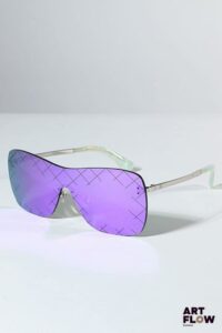 CHANEL Paire de lunettes de soleil Petites rayures d’usage