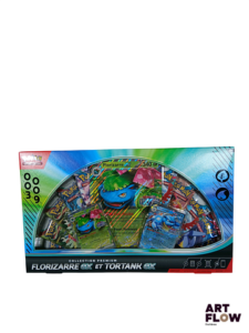 Coffret Pokémon Collection premium Florizarre ex et Tortank ex En français. Coins endommagés au dos du coffret (voir photos)