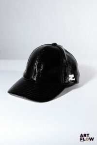 COURRÈGES Casquette en coton mélangé verni Taille S Etat neuf