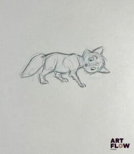 D'après Ollie Johnston et Frank Thomas Rox et Rouky (The Fox and The Hound), 1981 Rox Dessin original à la mine de plomb représentant Rox regardant le sol Animé américain d’après le film Rox et Rouky (The Fox and the Hound), produit par les studios Disney "Rox et Rouky racontent l’histoire touchante d’une amitié improbable entre un renard et un chien de chasse. Malgré leurs différences et les obstacles imposés par le monde qui les entoure, ils incarnent la loyauté, l’innocence et la force des liens sincères. Leur aventure mêle émotion, douceur et valeurs universelles." Dimensions : 30 x 41 cm - Ce lot chez vous partout en France métropolitaine à partir de 9,60 € - Ce lot chez vous partout en Europe à partir de 18,00 €