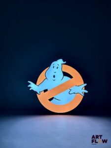 Enseigne lumineuse Ghost Buster Dimensions : 43 x 50 cm Fonctionnelle