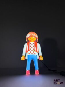 Enseigne lumineuse Playmobil - personnage Dimensions : 50 x 26 cm Fonctionnelle