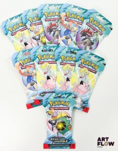 Ensemble de 10 Boosters Pokémon Scellés. Série du bloc Écarlate et Violet : Aventures Ensemble, EV9 En français.