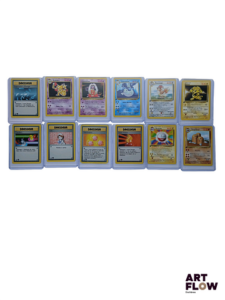 Ensemble de 11 cartes Pokémon. Communes, peu communes, rares. Set de base édition 1 En français.