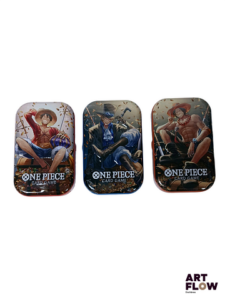 Ensemble de 3 tins One piece Pack set vol 2 Luffy, Sabo, Ace Neuf scellé En français
