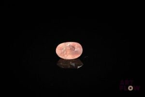 Grenat brun . Inclusions, givres, egrisures. 1.28 ct. 7.3mm x 5.0mm