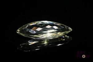 Importante améthyste verte (prasiolite) marquise. Probablement Brésil. 20.93 cts. 34.0mm x 13.0mm