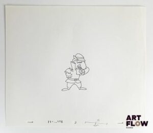La Panthère Rose (The Pink Panther) d'après Friz Freleng Inspecteur Clouseau Dessin à la mine de plomb représentant l'inspecteur Clouseau tenant la main devant sa bouche Animé américain d’après la série La Panthère Rose, créée par Friz Freleng et David DePatie. "L’Inspecteur Clouseau est un détective aussi maladroit qu’obstiné, célèbre pour ses enquêtes rocambolesques et ses gaffes légendaires. Malgré ses erreurs constantes, il parvient toujours à résoudre ses affaires, souvent par pur hasard, offrant un humour burlesque et intemporel au cœur de l’univers de La Panthère Rose." Dimensions : 27 x 31 cm