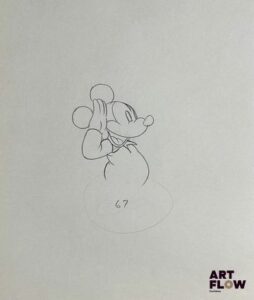 Mickey Mouse, d'après Walt Disney Dessin à la mine de plomb représentant Mickey au garde à vous Animé d'après Walt Disney Company "Mickey Mouse est une souris anthropomorphe créée par Walt Disney. De nature optimiste et courageuse, Mickey incarne la joie, l’amitié et l’aventure." Dimensions : 24 x 30,5 cm - Ce lot chez vous partout en France métropolitaine à partir de 9,60 € - Ce lot chez vous partout en Europe à partir de 18,00 €