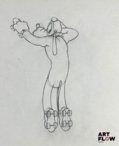 Mickey Mouse, d'après Walt Disney Pluto Dessin original à la mine de plomb représentant Pluto faisant du roller Animé d'après Walt Disney Company "Pluto est un chien espiègle et loyal qui, malgré son tempérament naïf, vit de nombreuses aventures pleines d’humour et de tendresse aux côtés de Mickey et de ses amis." Dimensions : 25 x 30,5 cm - Ce lot chez vous partout en France métropolitaine à partir de 9,60 € - Ce lot chez vous partout en Europe à partir de 18,00 €