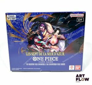 ONE PIECE Display scellée de 24 boosters comprenant chacun 12 cartes. Serie "Les Sept de la mer d'Azur" OP14-EB04 En français