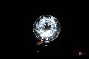Quartz incolore rond. 7.02 cts. 12.3mm