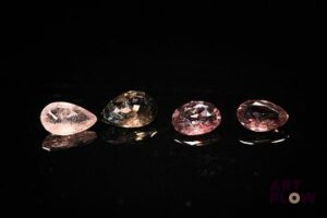 Quatre spinelles multicolores de tailles diverses. 2.26 cts. Dims. moy.: 6.0mm x 4.0mm