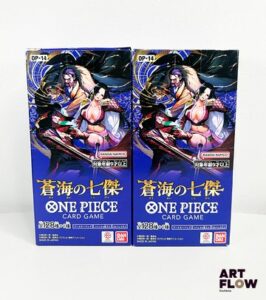 Réunion de 2 bundles One piece comprenant 25 boosters chacun Série Les sept de la mer d'azur OP14-EB04 En japonais