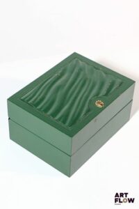 ROLEX Boîte, numérotée 39137.04 15 x 11,5 x 8 cm Accidents, usure à l'intérieur