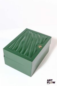 ROLEX Boîte, numérotée 39137.04 15 x 11,5 x 8 cm Fermeture endommagée