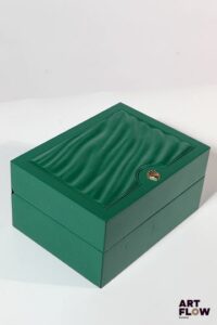 ROLEX Boîte, numérotée 39137.04 15 x 11,5 x 8 cm Traces d'usure, tâches à l'intérieur