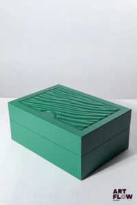 ROLEX Boîte, numérotée 39139.01 18 x 12 x 7,5 cm Accidents, tâches, manque du logo Rolex