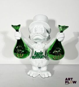 The Nineties "Picsou is all about Vuitton", 2026 Sculpture en résine chromée, numérotée 1/1 H. 39 cm