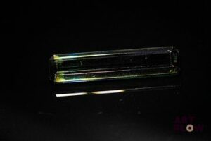 Tourmaline verte rectangulaire à pans coupés. VS, non chauffée. 4.94 cts. 23.3mm x 5.5mm
