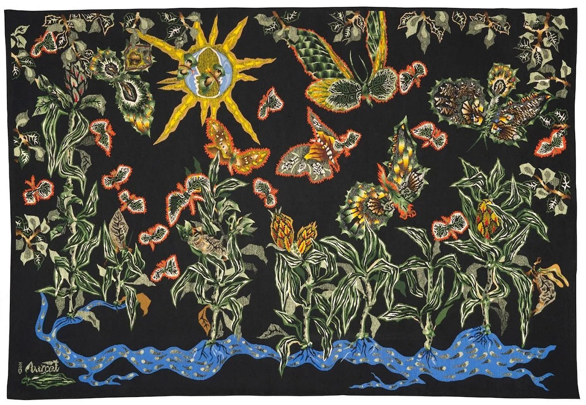 Atelier Tabard d’après Jean Lurçat, tapisserie Cotonou noir