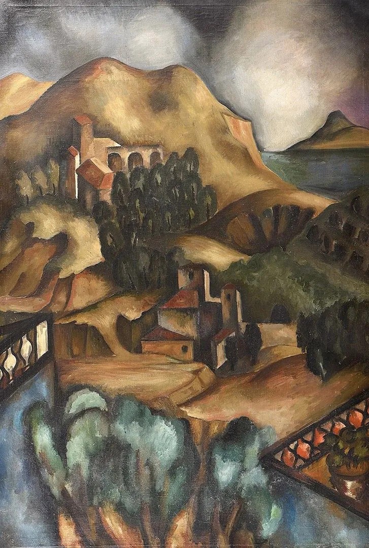 Jean Lurçat, Paysage italien, 1921, huile sur toile