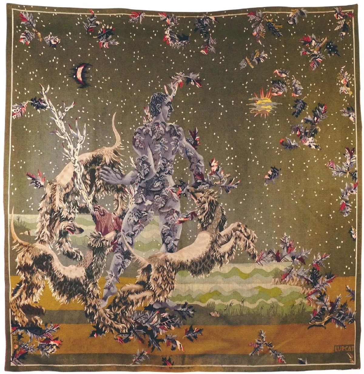 Ateliers Tabard d’après Jean Lurçat, tapisserie L’Hallali
