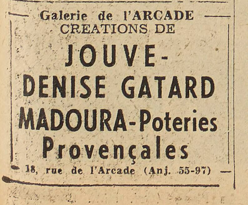 Denise Gatard : parcours, influences et histoire d’une céramiste décoratrice du XXe siècle