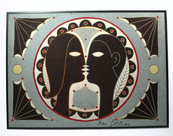 Tapisserie Les amoureux de Villefranche Jean Cocteau