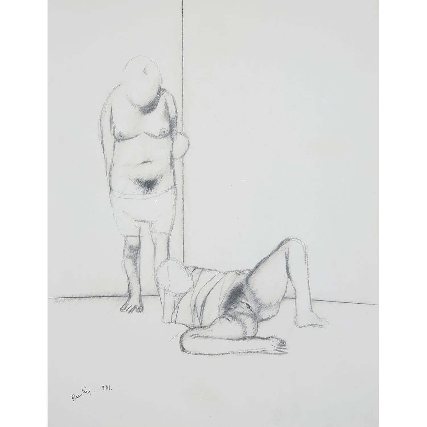 toile sans titre Jean Rustin