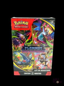 Bundle Pokemon scellée : lot de 6 boosters Série du bloc Mega Evolution : Flammes fantasmagoriques (ME02) En français